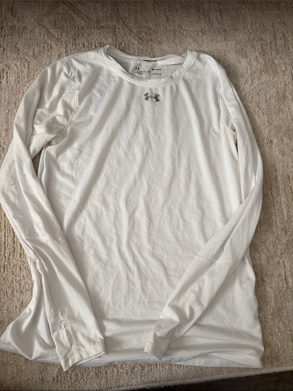 Under Armour Women's White Long Sleeve Crew Performance Shirt